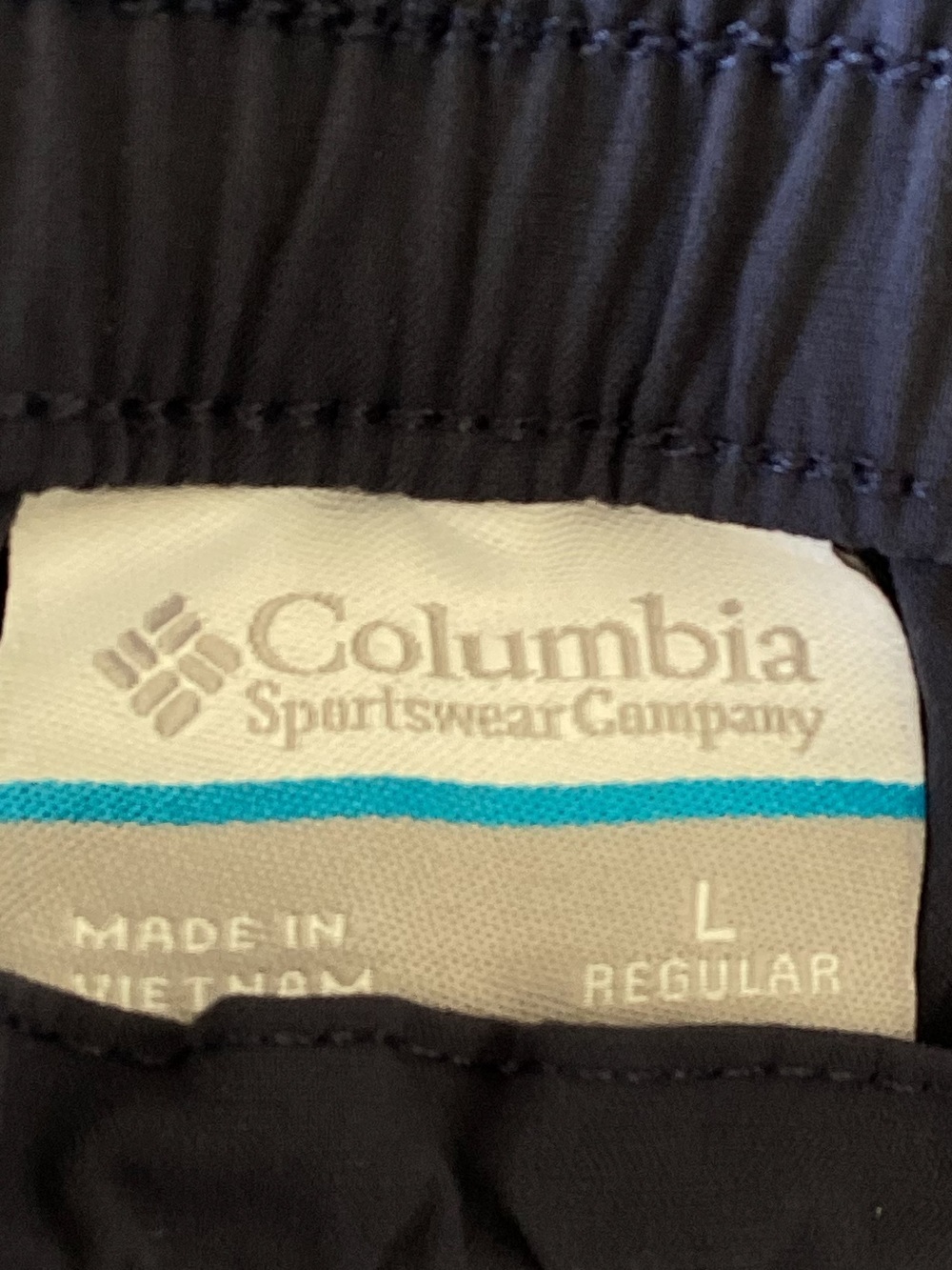 Columbia Cropped Hiking Pant High Rise Elastic Waist Size Large Blue Gray - Picture 8 of 8
